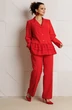 Костюм брючный 311 красный Мублиз фото 4