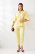 Костюм брючный 324 желтый Мублиз