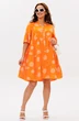 Платье 348 оранжевый Мублиз фото 4
