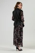 Костюм с платьем 1021-1 листья мультиколор + чёрный NikVa фото 2