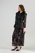 Костюм с платьем 1021-1 листья мультиколор + чёрный NikVa фото 3