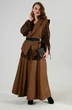 Костюм с юбкой 1033-1 шоколад NikVa