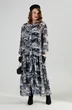 Платье 1028-1 серая абстракция NikVa фото 4