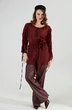Блузка 1029-1 бордо NikVa фото 4