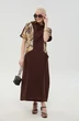 Платье 1052-2 шоколад и шоколадный мультиколор NikVa фото 3