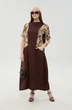 Платье 1052-2 шоколад и шоколадный мультиколор NikVa фото 4
