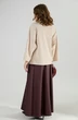 Костюм с юбкой 952-5 капучино + бордо NikVa фото 2