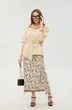 Костюм с юбкой 980-4 песок и песочный мультиколор NikVa фото 3
