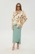 Костюм с юбкой 975-6 мята и бохо мультиколор NikVa