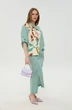 Костюм с юбкой 975-7 мята и бохо мультиколор NikVa фото 3