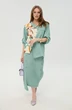 Костюм с юбкой 975-7 мята и бохо мультиколор NikVa