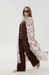 Костюм брючный 976-18 шоколад и листья мультиколор NikVa фото 3