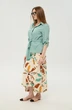 Костюм с юбкой 980-2 мята и бохо мультиколор NikVa фото 3