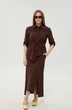 Костюм с юбкой 980-5 шоколад NikVa фото 4