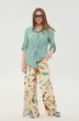 Костюм брючный 981-2 мята и бохо мультиколор NikVa фото 3