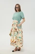 Платье 1051-1 мята + бохо мультиколор NikVa фото 2
