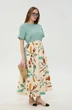 Платье 1051-1 мята + бохо мультиколор NikVa фото 3