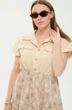 Платье 969-4 песочный + песочные цветы NikVa фото 5