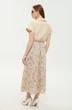Платье 969-4 песочный + песочные цветы NikVa фото 2