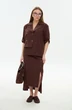 Юбка 971-6 шоколад  NikVa фото 4