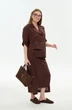 Юбка 971-6 шоколад  NikVa фото 3