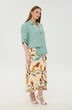 Костюм с юбкой 972-8 мята + бохо мультиколор NikVa фото 4
