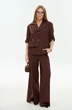 Костюм брючный 979-6 шоколад  NikVa