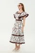 Платье 984-4 листья мультиколор NikVa фото 3