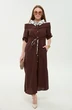 Платье 985-3 шоколад  NikVa