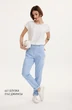 Джинсы  5162 голубой Niv Niv Fashion