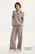 Брюки 5144 лилово-бежевый  Niv Niv Fashion