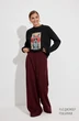 Брюки 9158 винный Niv Niv Fashion фото 3