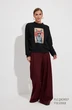 Брюки 9158 винный Niv Niv Fashion