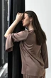 *Костюм брючный 05134 капучино Ollsy