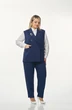 Костюм брючный 241 синий OVERYOU фото 3