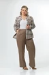 Костюм брючный 242 бежево-орех с беж OVERYOU фото 3