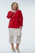 Костюм с юбкой 244 красный с белым OVERYOU фото 3