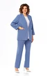 Костюм брючный 1000 синий Ольга Стиль фото 3