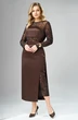 Костюм с платьем 1003 шоколадный Ольга Стиль фото 3
