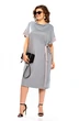 Платье 1005 серый Ольга Стиль