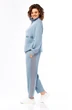Костюм брючный 1009 голубой Ольга Стиль фото 2