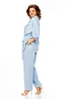 Костюм брючный 1012 голубой Ольга Стиль фото 2