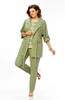 Костюм брючный 1012 зеленый Ольга Стиль фото 5