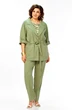 Костюм брючный 1012 зеленый Ольга Стиль фото 4