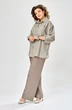 Костюм брючный 1017 хаки-коричневый Ольга Стиль фото 3