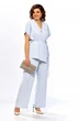 Костюм брючный 1020 голубой Ольга Стиль фото 3
