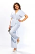 Костюм брючный 1020 голубой Ольга Стиль фото 4