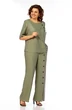 Костюм брючный 1022 хаки Ольга Стиль фото 3