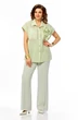Костюм брючный 1029 светло-зеленый Ольга Стиль фото 3