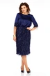 Платье 982 синий Ольга Стиль